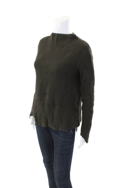 Generation Love Womens Long Sleeves Turtleneck Sweater Gray Wool Size Extra Smal