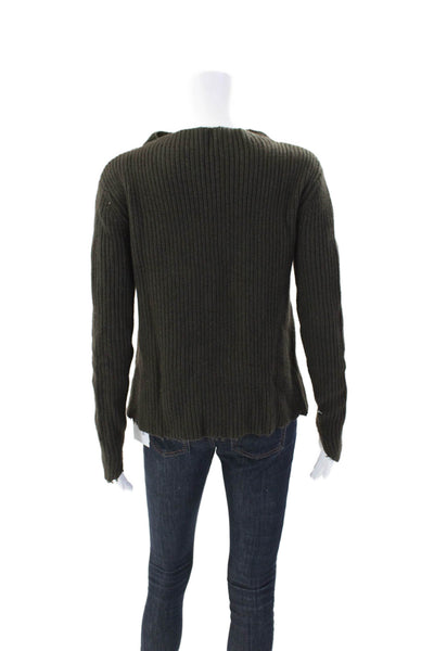 Generation Love Womens Long Sleeves Turtleneck Sweater Gray Wool Size Extra Smal