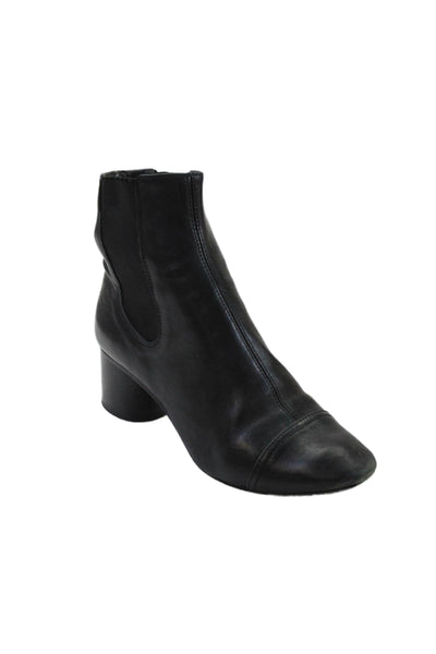 Isabel Marant Womens Slip On Block Heel Chelsea Ankle Boots Black Size 7.5