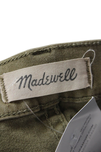 Madewell Womens Cotton High Rise Skinny Leg Pants Brown Size 32