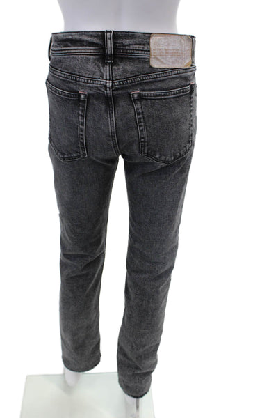 ACNE Studios Womens High Rise Skinny Leg Jeans North Marble Black Size 30 X34