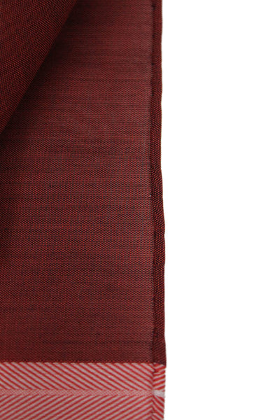 Oak Hall Mens Cotton Chevron Print Handkerchief Red