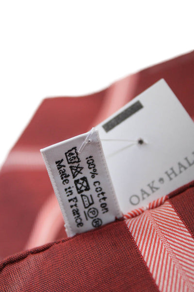 Oak Hall Mens Cotton Chevron Print Handkerchief Red