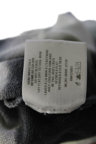 Proenza Schouler Womens Tie-Dye Long Sleeve Crew Neck Sweatshirt Gray Size XS