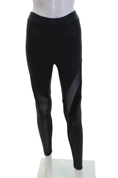 Koral Womens Activewear Color Block Stretch Ankle Leggings Solid Gray Size XS