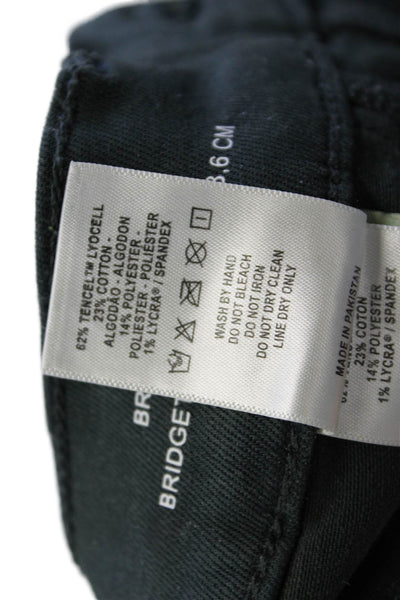 DL1961 Womens Denim Five Pocket Button Close Mid-Rise Flared Jeans Green Size 27
