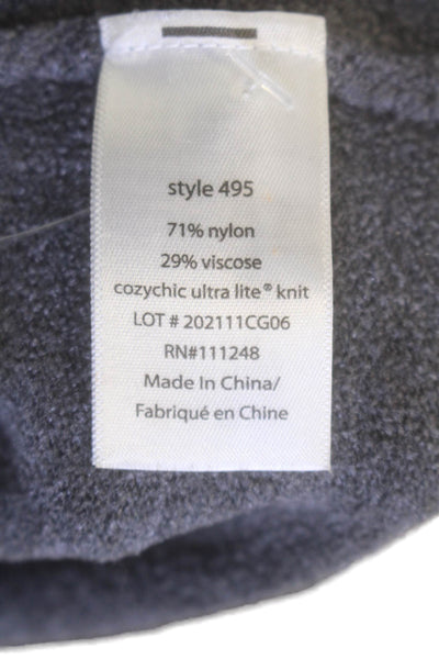 Barefoot Dreams® Women's Round Neck Long Sleeves Pullover Sweater Blue Size S