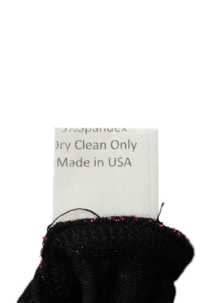 Grayse Womens Metallic High Neck Sleeveless Side Slit Midi Dress Pink Size XS