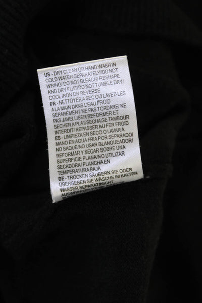 Minnie Rose Womens Cotton Long Neckline Cut Out Detail Tank Top Black Size XS