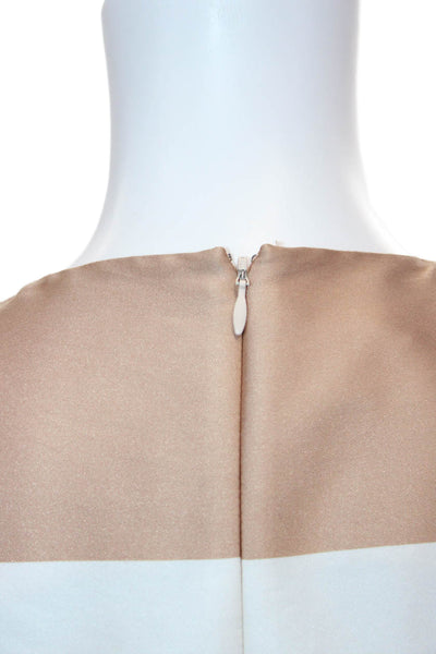 Lafayette 148 New York Womens Striped Sleeveless Shift Dress Multi Size 2