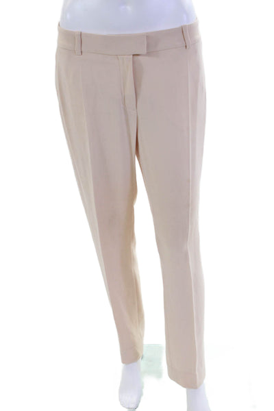 Joseph Womens Creased Mid Rise Dress Pant Trousers Petal Pink Size EUR 40
