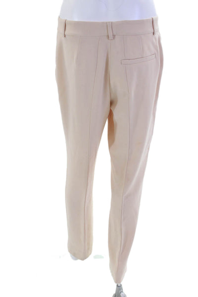 Joseph Womens Creased Mid Rise Dress Pant Trousers Petal Pink Size EUR 40