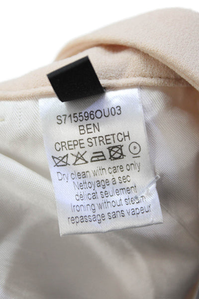 Joseph Womens Creased Mid Rise Dress Pant Trousers Petal Pink Size EUR 40