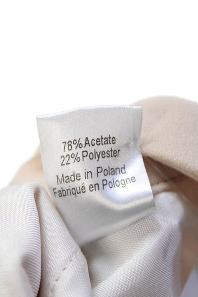 Joseph Womens Creased Mid Rise Dress Pant Trousers Petal Pink Size EUR 40