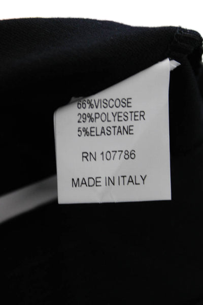 Flora Ashley Womens Sequined Stretch High-Rise Tapered Pants Black Size S