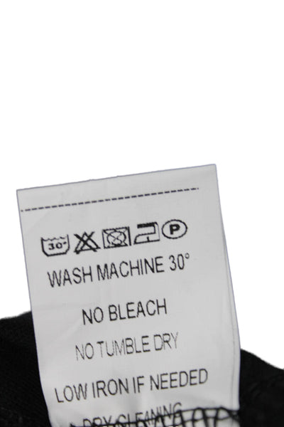 Flora Ashley Womens Sequined Stretch High-Rise Tapered Pants Black Size S