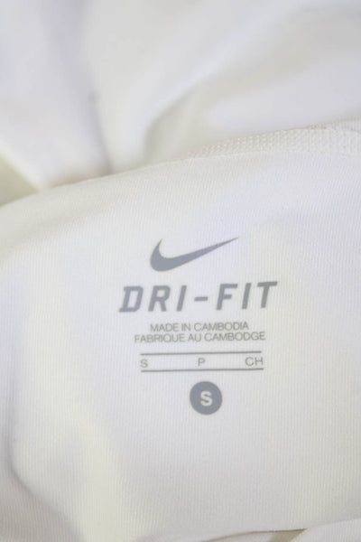 Nike X Soul Cycle Womens Pull On Layered Ruffle Active Skort Skirt White Size S