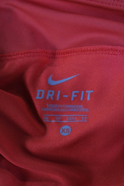 Nike Womens Pull On Layered Active Skort Skirt Solid Orange Size XS