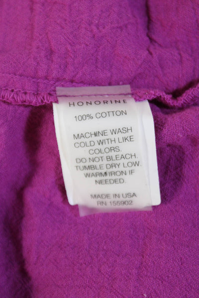 Honorine Womens Cotton Ruffle Layered Mini Lucia Skirt Petunia Size Small