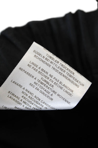 Lis Lareida Womens Elastic Waistband Slim Cut Trouser Pants Black Size FR 34