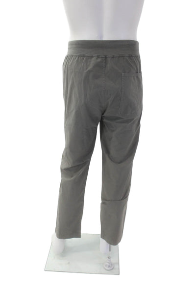 S.K.U. Mens Drawstring Straight Leg Casual Pants Gray Cotton Size Large