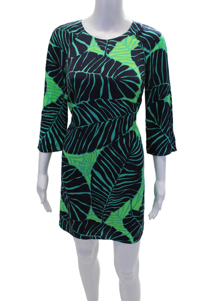 Lilly Pulitzer Women's Short Sleeves Multicolor Mini Shift Dress Size 0