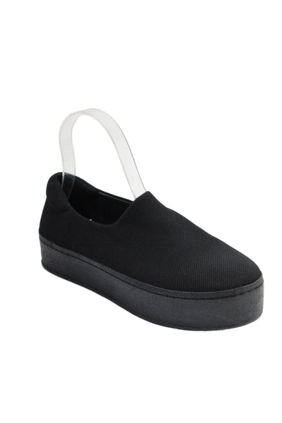Opening Ceremony Womens Slip On Platform Knit Sneakers Black Size 36