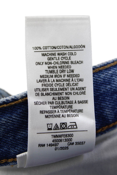 Joes Women's Button Fly Five Pocket Straight Leg Medium Wash Denim Pants Size 31