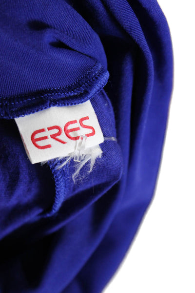 Eres Womens High Rise Pull On Athletic Control Top Shorts Blue Size Small