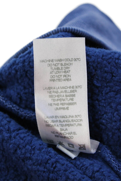 Sundry Womens Pullover Oversized Pocket Front Hoodie Sweatshirt Blue Size 1
