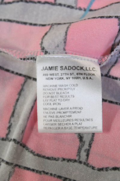 Jamie Sadock Women's High Neck Sleeveless Multicolor Fitted Blouse Size XS