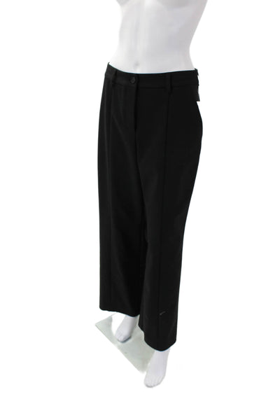 Drew Womens Cotton High Rise Pleated Wide Leg Razi Pants Black Size 6