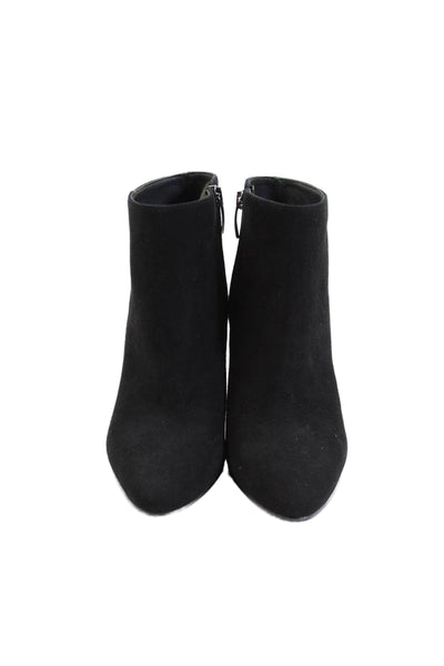 Cordani Womens Suede Zip Up Pointed Toe Nadia Ankle Boots Black Size 37 7