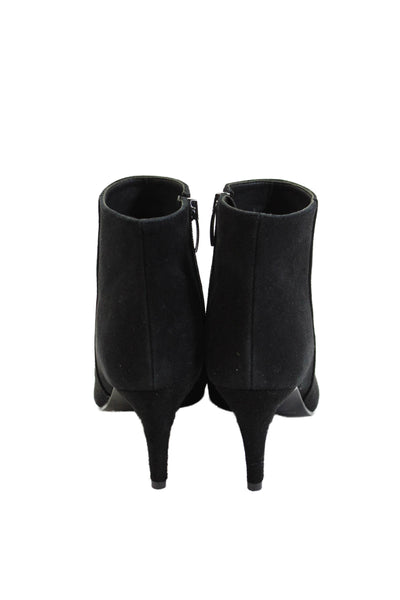 Cordani Womens Suede Zip Up Pointed Toe Nadia Ankle Boots Black Size 37 7