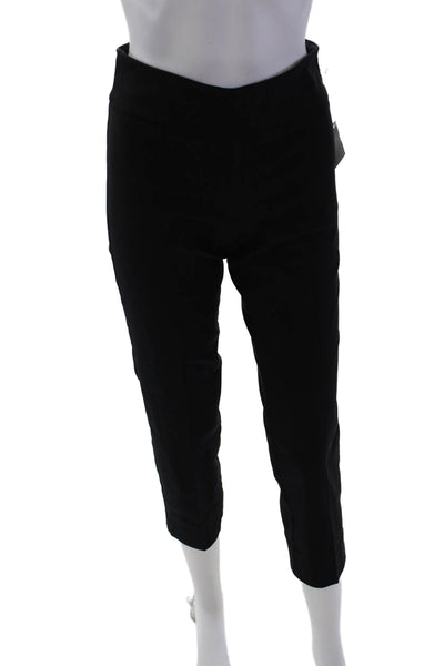 Estelle & Finn Womens Stretch Mid-Rise Dress Skinny Pants Solid Black Size 0