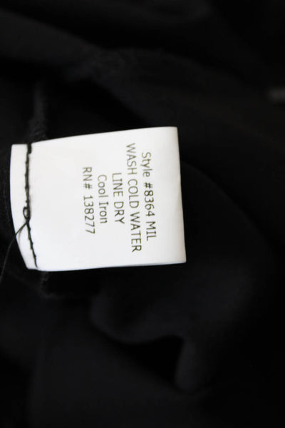 Estelle & Finn Womens Stretch Mid-Rise Dress Skinny Pants Solid Black Size 0