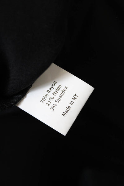 Estelle & Finn Womens Stretch Mid-Rise Dress Skinny Pants Solid Black Size 0