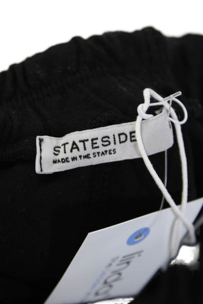 Stateside Women's Elastic Waist Pull-On Culotte Pants Black Size XS