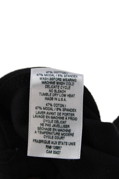 Stateside Women's Elastic Waist Pull-On Culotte Pants Black Size XS