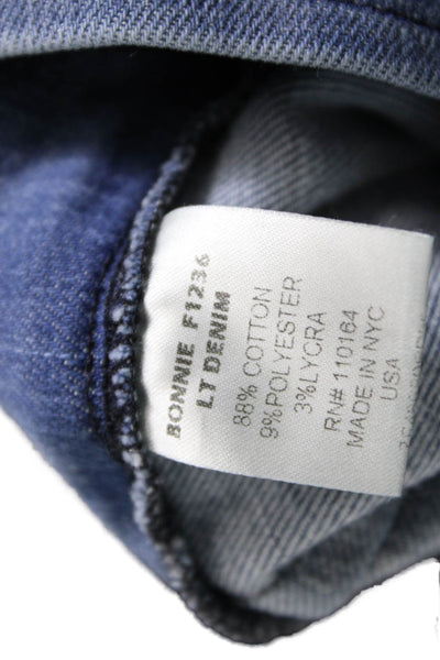 Avenue Montaigne Womens Cotton Stretch Mid-Rise Light Wash Jeggings Blue Size 2