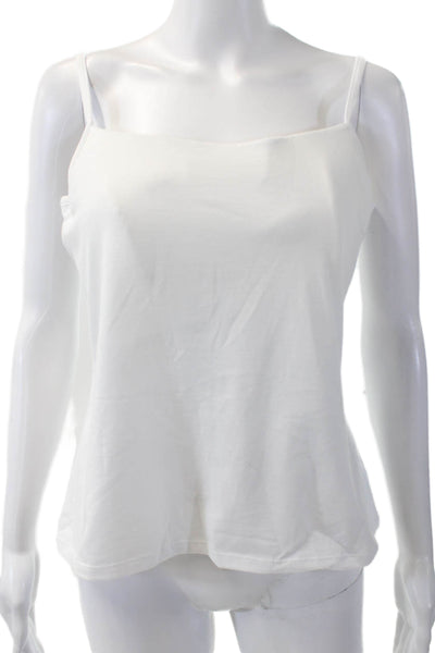 Panache Womens Cotton Adjustable Underwired Camisole Bra Vest White Size 42D