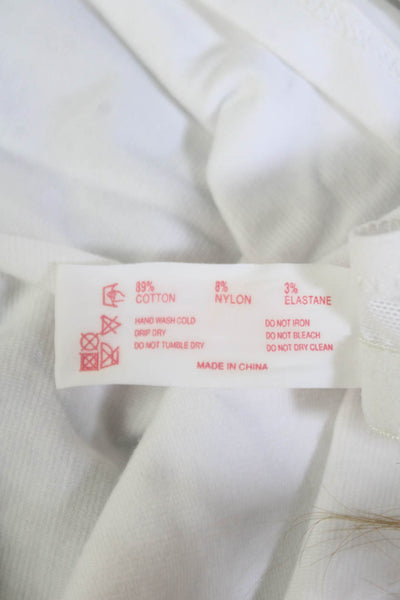 Panache Womens Cotton Adjustable Underwired Camisole Bra Vest White Size 42D