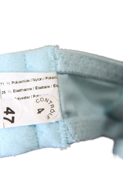 Simone Perele Womens Embroidered Eyelet Marquises Bra Sky Blue Size 36 C