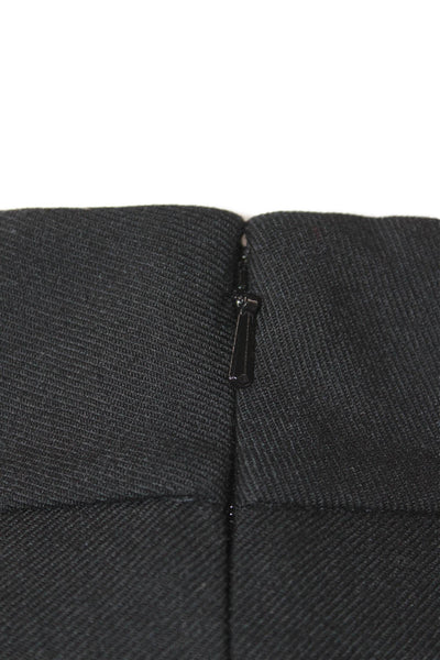 Brooks Brothers Womens V Neck Short Sleeves Dress Black Wool Size 2 Petite