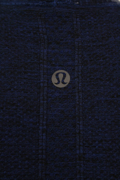 Lululemon Womens Crew Neck Short Sleeve Active Tee Top Dark Blue Size 1