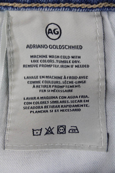AG-ED Denim Womens Cotton Skinny Leg Light Wash Ankle Jeans Blue Size 27