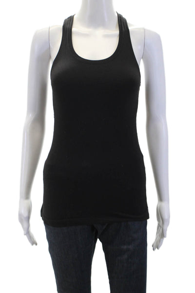Lululemon Womens Racerback Scoop Neck Athletic Tank Top Black Size S