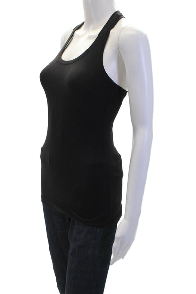 Lululemon Womens Racerback Scoop Neck Athletic Tank Top Black Size S