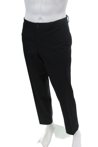 Prada Mens Pleated Straight Leg Dress Pants Dark Navy Blue Size 54