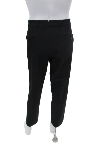 Prada Mens Pleated Straight Leg Dress Pants Dark Navy Blue Size 54